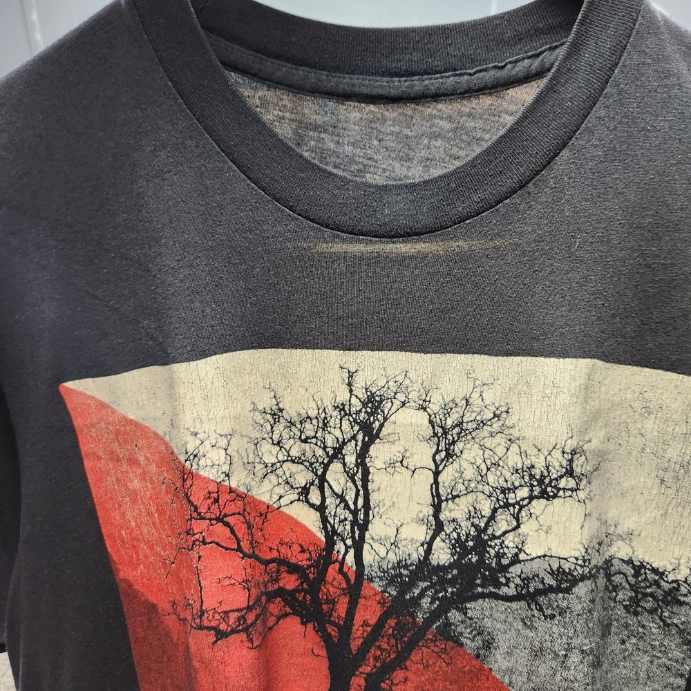 Vintage Paper Thin Shirt Men Small Black Single Stitch Graphic Tee